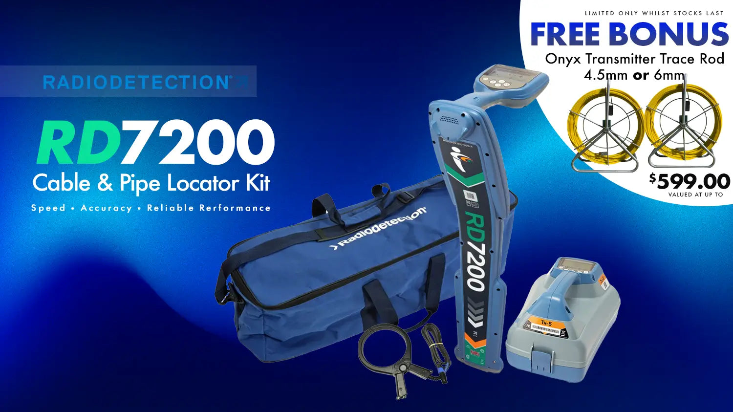 RD7200 Cable &  Pipe Locator Kit PROMO!