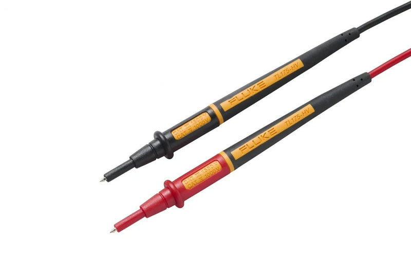 Fluke Tl175-HV Cat III 1500 V  Twistguard Test Leads  2mm Dia Probe Tips