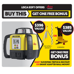 Leica Rugby 680 Rotating Grade Laser Level with RodEye 160 Digital Laser Receiver (requires Li ion batteries)