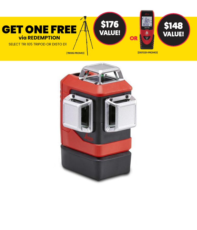 Leica Lino L6G-1, 3x360° Laser, green Beam, Li-ion, Wall Mount, Rugged Case