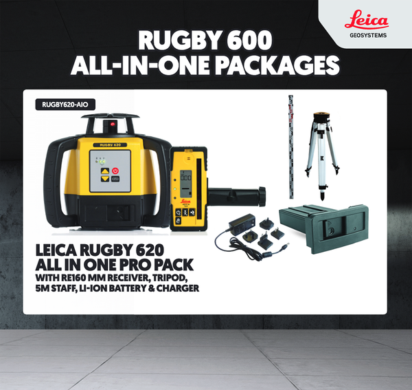 Leica Rugby 620 All in One Pro Pack PK with RE160 mm RCVR