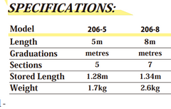 Senshin Vehicle Height Fiberglass Measuring Pole