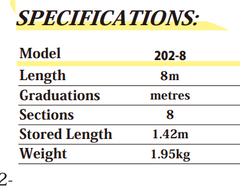 Senshin Standard Fibreglass Measuring Pole