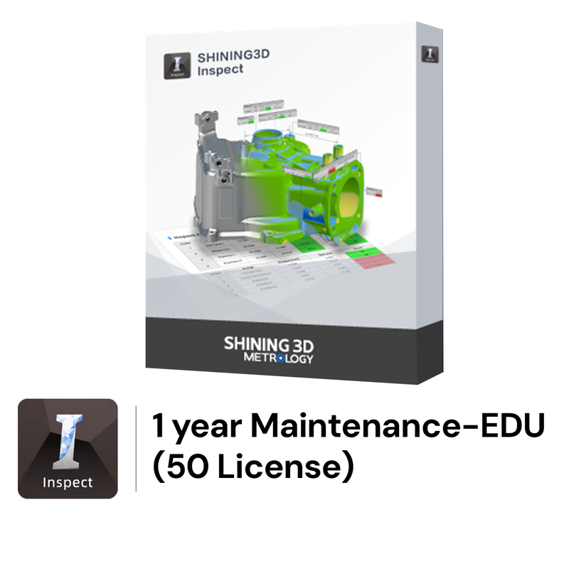 Shining 3D Inspect Software with 1 year Maintenance-EDU 50 License