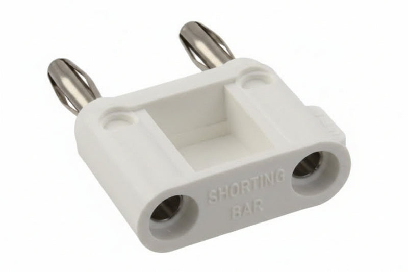 Fluke Pomona MDP-S-9 Double Banana Plug With Shorting Bar (White)