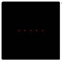 Z-Laser 5 dots arranged in a line