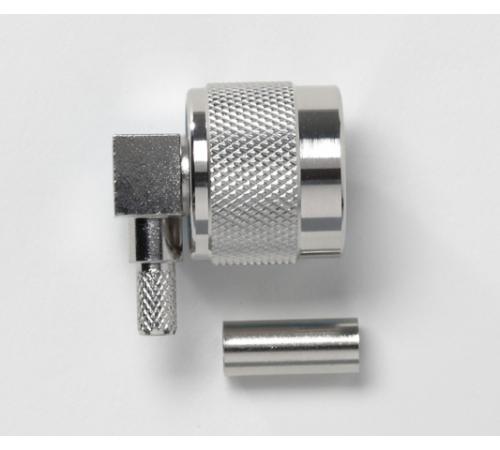 Fluke Pomona 73049 N Type Right-Angle Plug, 50 Ohm, Crimp Type , RG55, 142 (item no. 3387913)