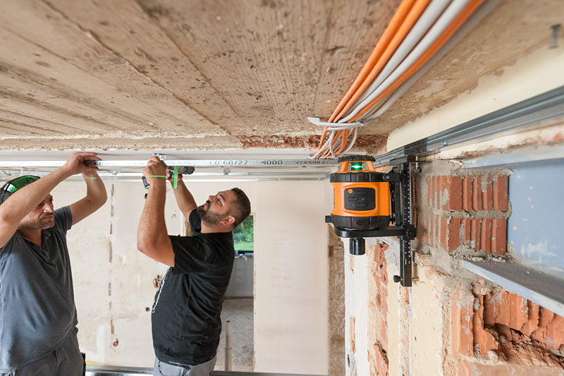 geo-FENNEL FLG 190A GREEN Rotating Laser Level with FR-DIST 30 Laser Receiver