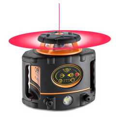 geo-FENNEL FL 265HV (LC 2) Red Beam Rotating Laser Level with FR 77-MM Laser Detector