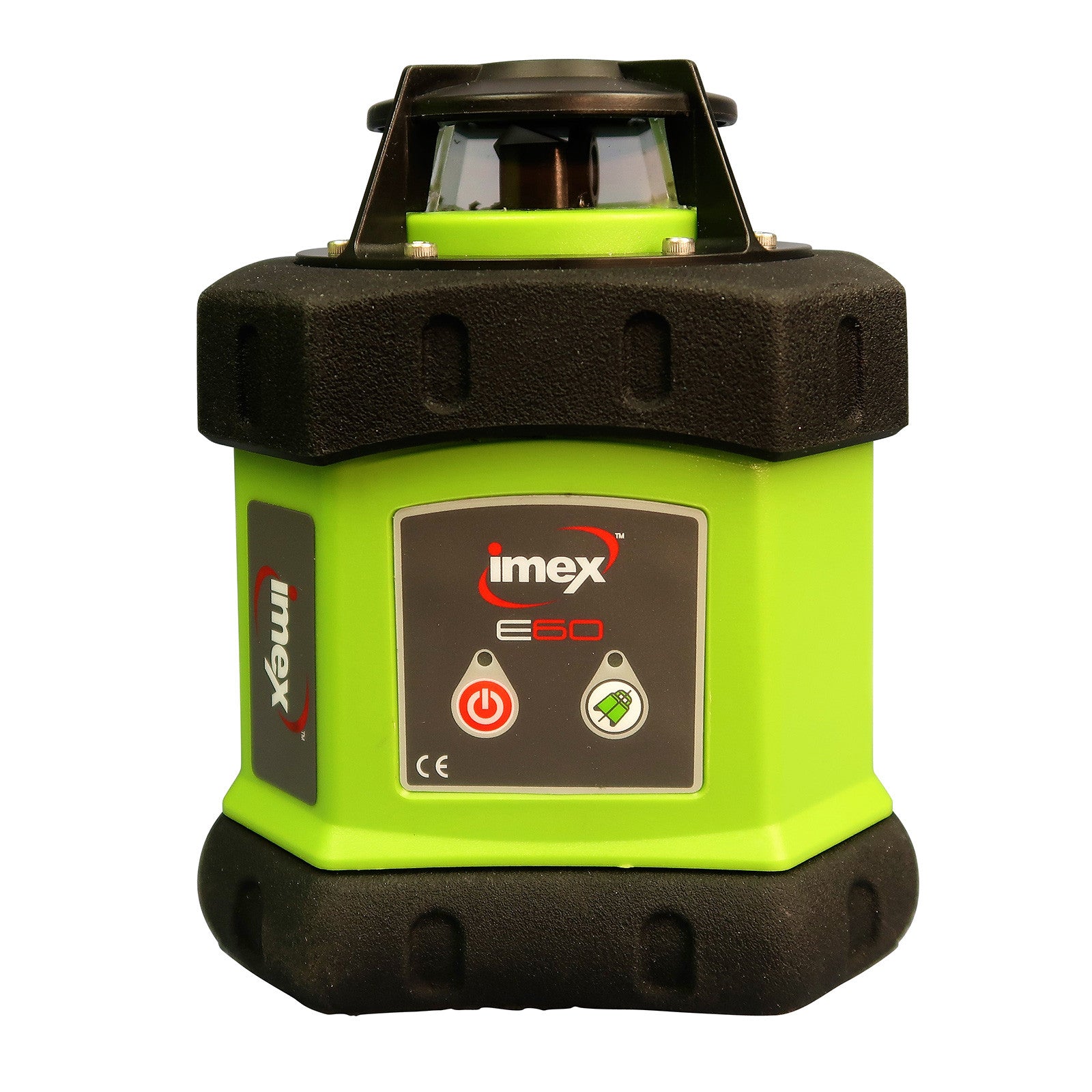 Imex E60 Red Rotary Laser Level Kit includes Tripod & Staff