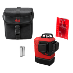 Leica Lino L6Rs-1, 3x360° Laser, Red beam, Alkaline, Softcase